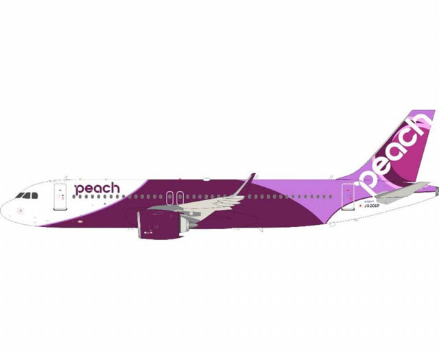 JFox JF-A320-048 1:200 A320Neo Peach Aviation JA206P