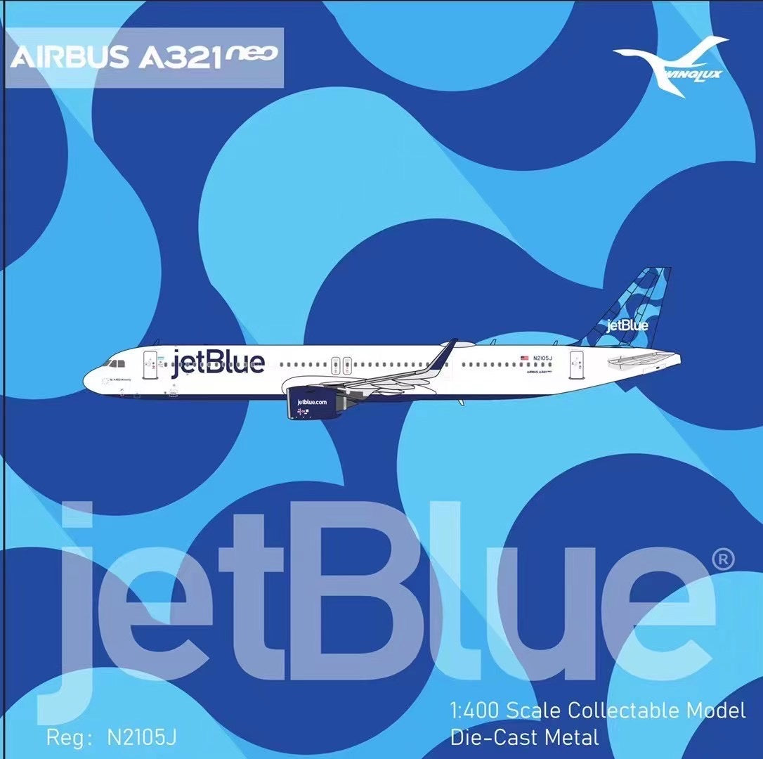 1:400 Panda Models (Winglux) jetBlue Airways Airbus A321neo N2105J