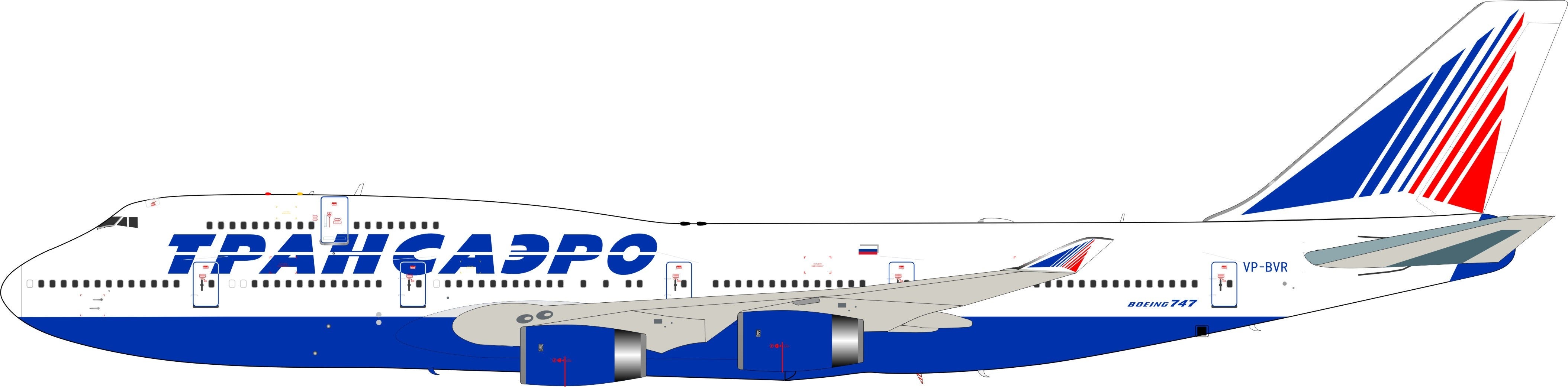 InFlight200 IF744UN003 TpahCadpo 747-400 VP-BVR – RM Model Store