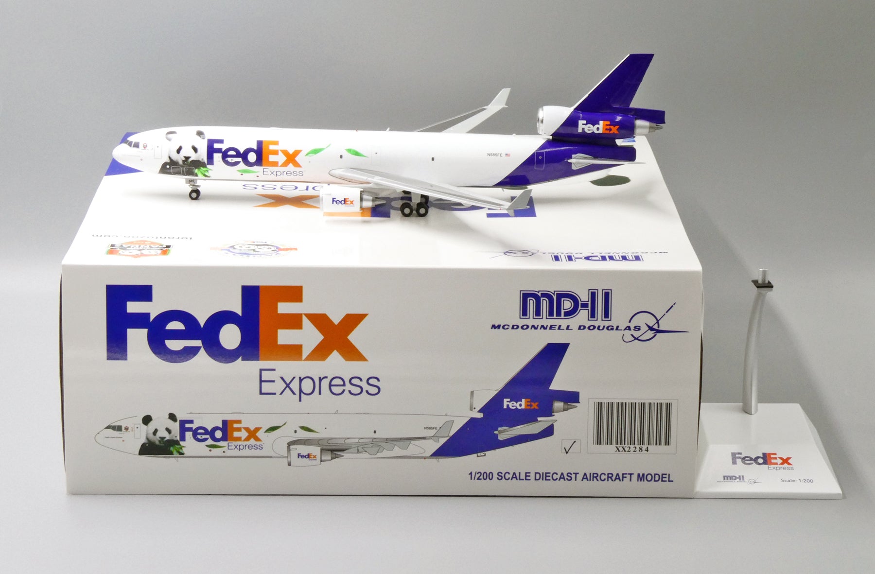 FedEx MD-11F N585FE パンダエクスプレス 1/200 - 模型/プラモデル