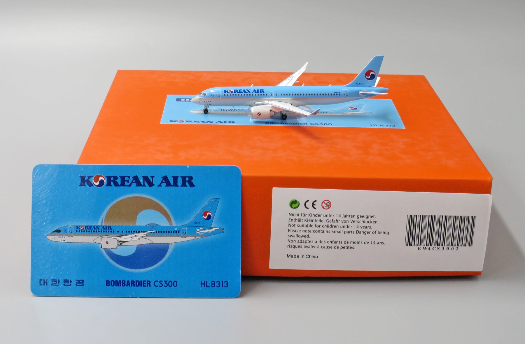 1:400 JC Wings Korean Air Bombardier CS300 HL8313 EW4CS3002