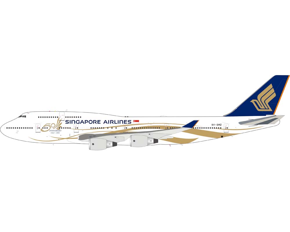 B-Models B-744-SMZ Singapore Airlines 747-412