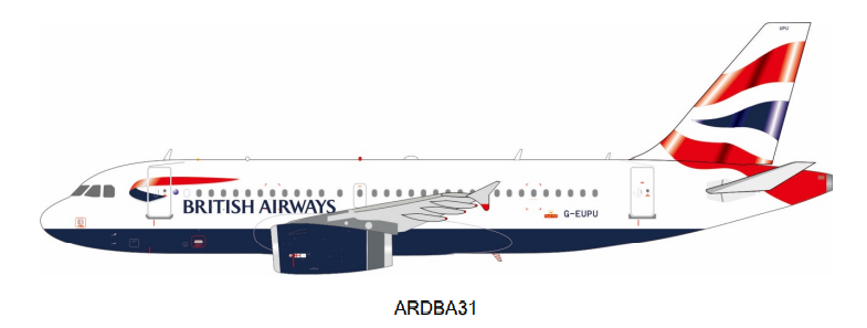 ARD200 ARDBA31 British Airways Airbus A319-131