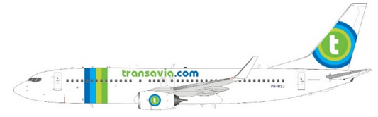 JFox JF-737-8-012 1:200 Transavia Boeing 737-800 PH-HSJ