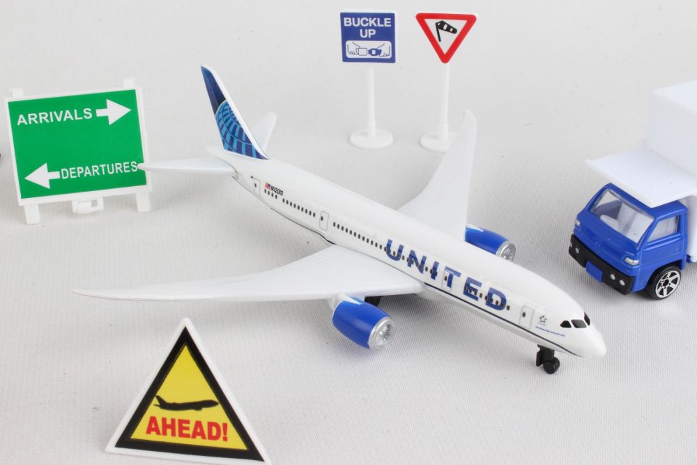 United airlines toy plane 2025 set